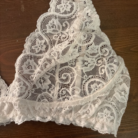 COMMANDO White Ivory Lace Bra Size Large - Picture 2 of 8